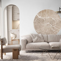 Breslau Beige – Tapeta Koło Standard