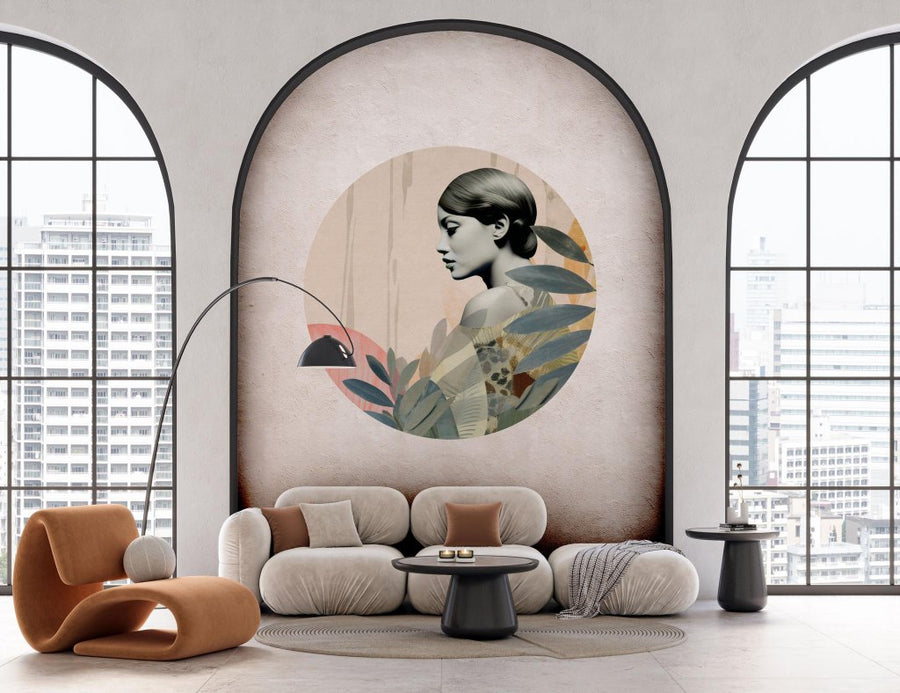 Onna Olive – Tapeta Koło Standard