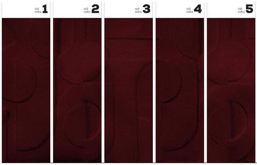 Bene Burgundy – Tapeta w rolkach