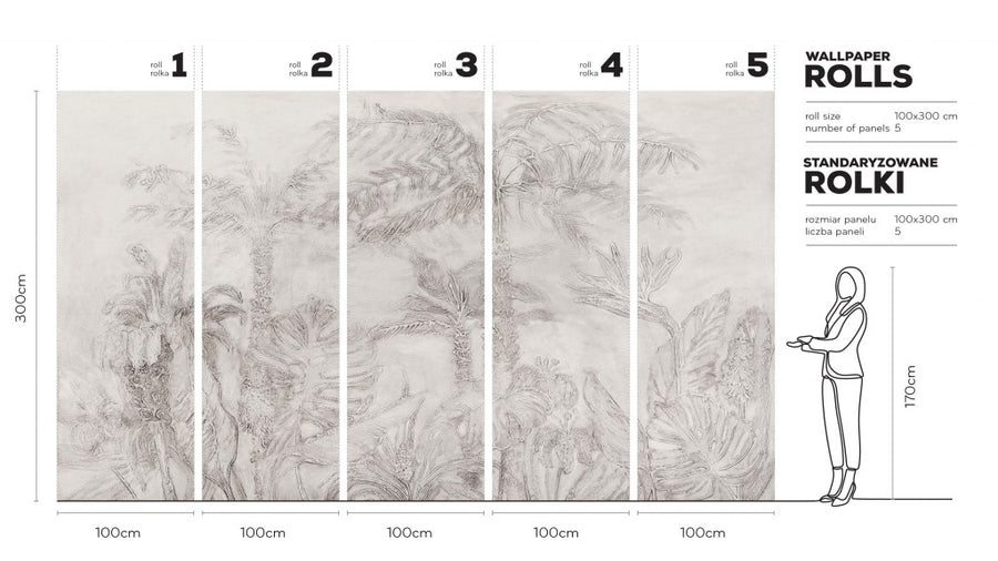 Esotico Beige – Tapeta w rolkach