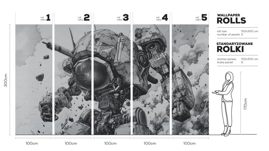 Mecha – Tapeta w rolkach