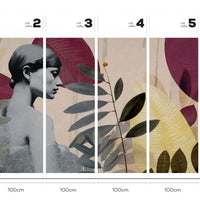 Onna Burgundy – Tapeta w rolkach