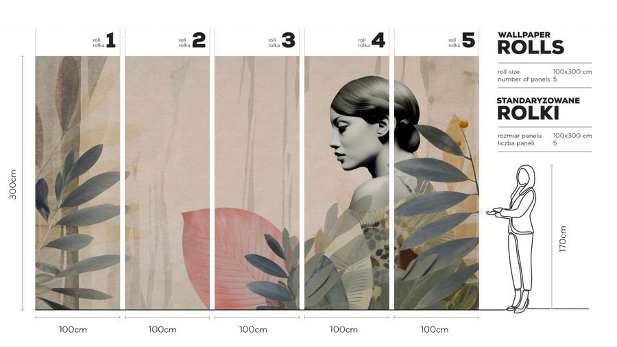 Onna Olive – Tapeta w rolkach