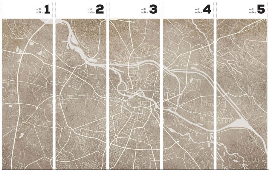 Breslau Beige – Tapeta w rolkach