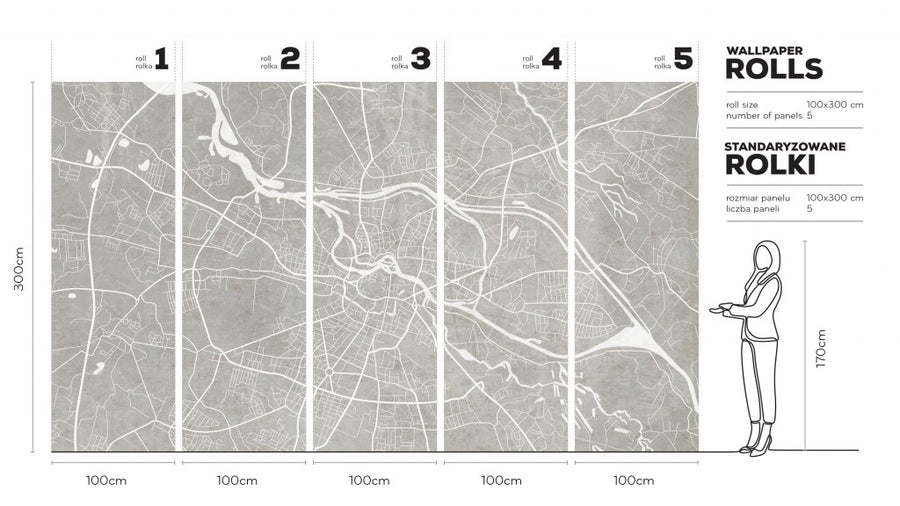 Breslau Grey – Tapeta w rolkach