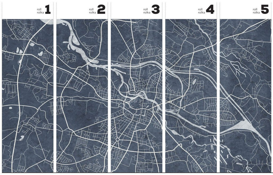 Breslau Blue – Tapeta w rolkach