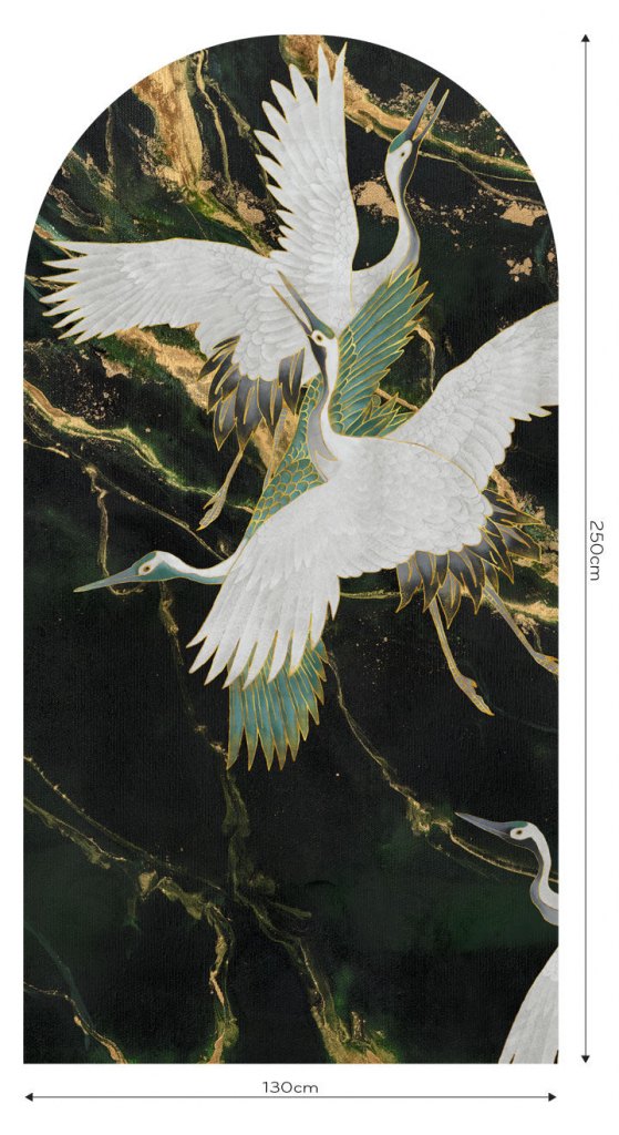 Emerald Tsuru – Tapeta Łuk Standard