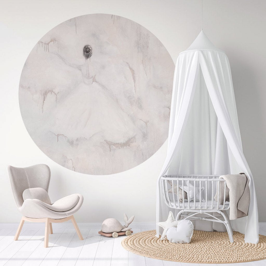 Lady Light – Tapeta Koło Standard