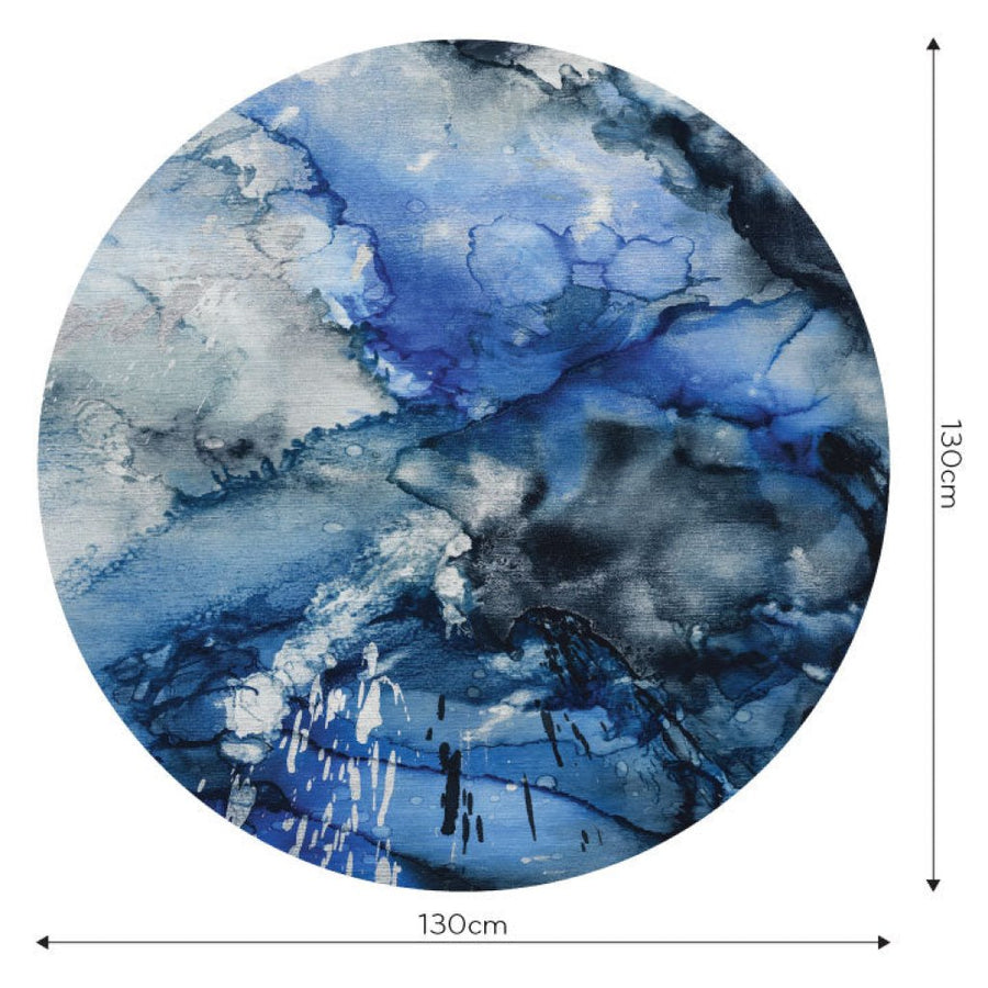 Lago Blue – Tapeta Koło Standard