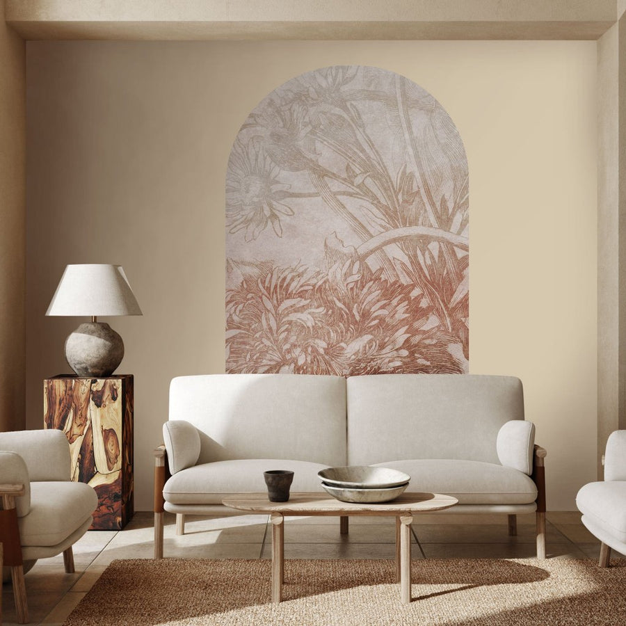 Rust Ombre Flower – Tapeta Łuk Standard