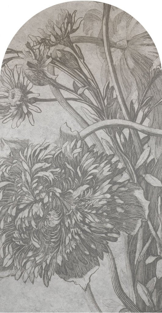 Grey Flower – Tapeta Łuk Standard