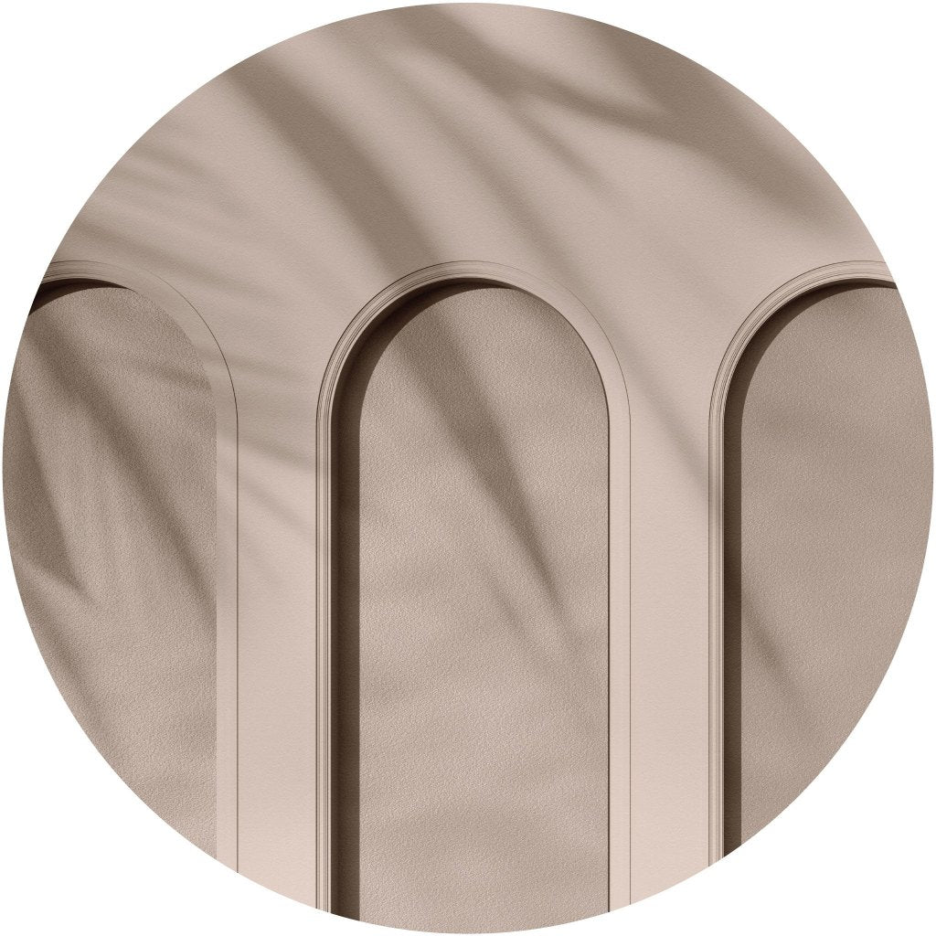Libra Beige – Tapeta Koło Standard