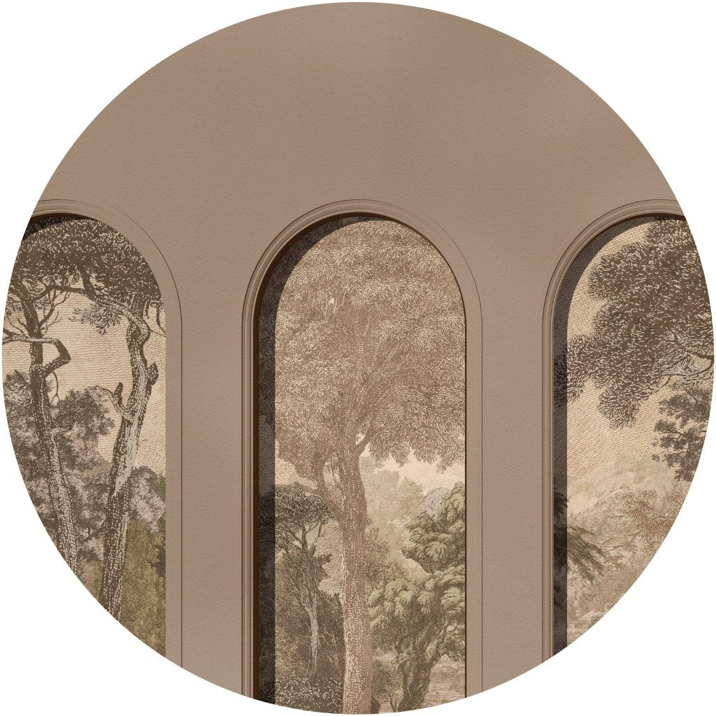 Libra Coffee Hood Beige – Tapeta Koło Standard