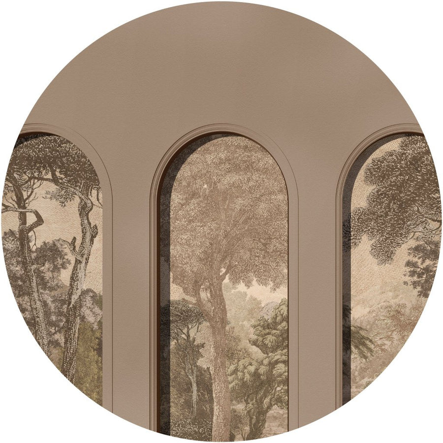 Libra Coffee Hood Beige – Tapeta Koło Standard