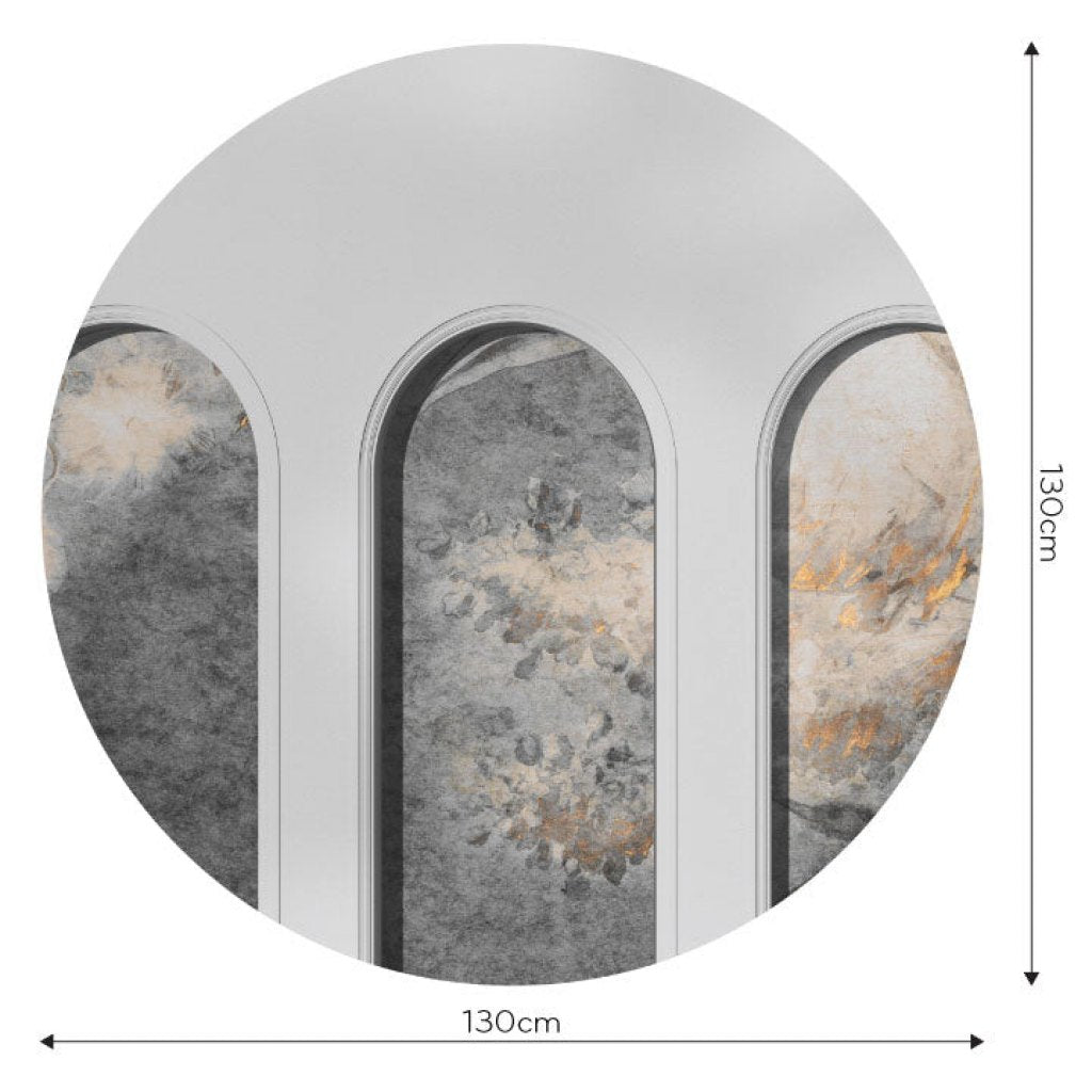 Libra Light Grey Harmony Ash – Tapeta Koło Standard