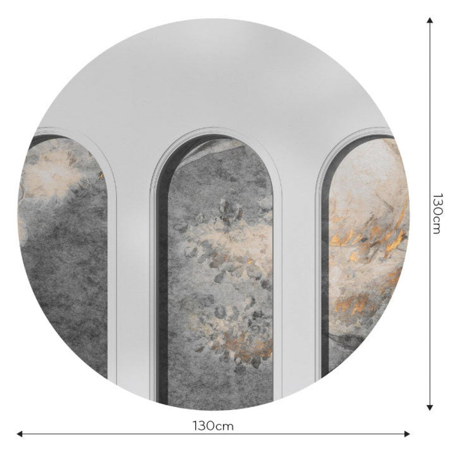 Libra Light Grey Harmony Ash – Tapeta Koło Standard