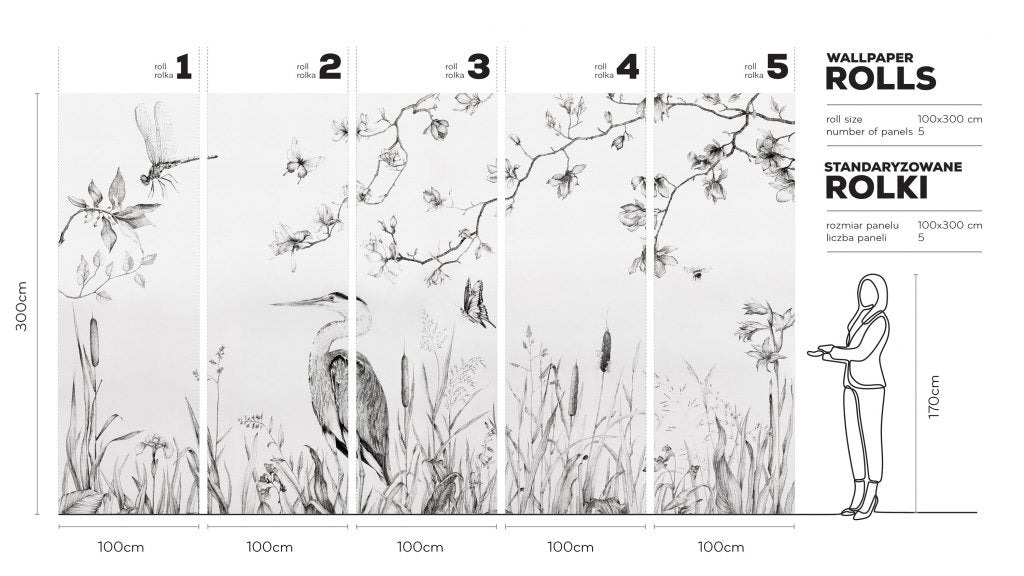 Heron  – Tapeta w rolkach