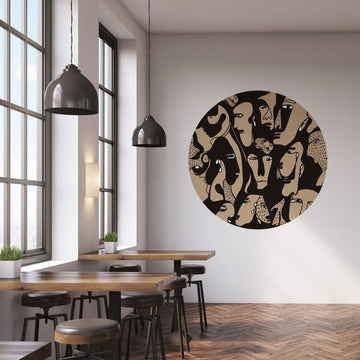 Faces – Tapeta Koło Standard