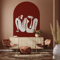 Couple Burgundy – Tapeta Łuk Standard