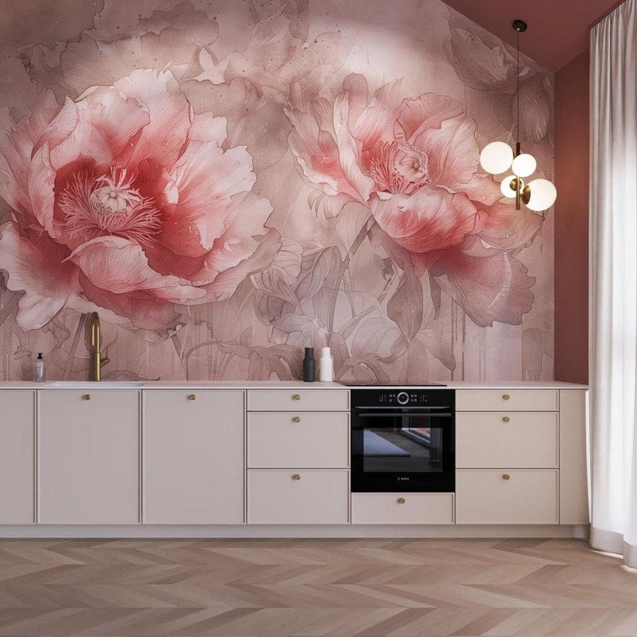 Papaveri Mocha – Tapeta na wymiar