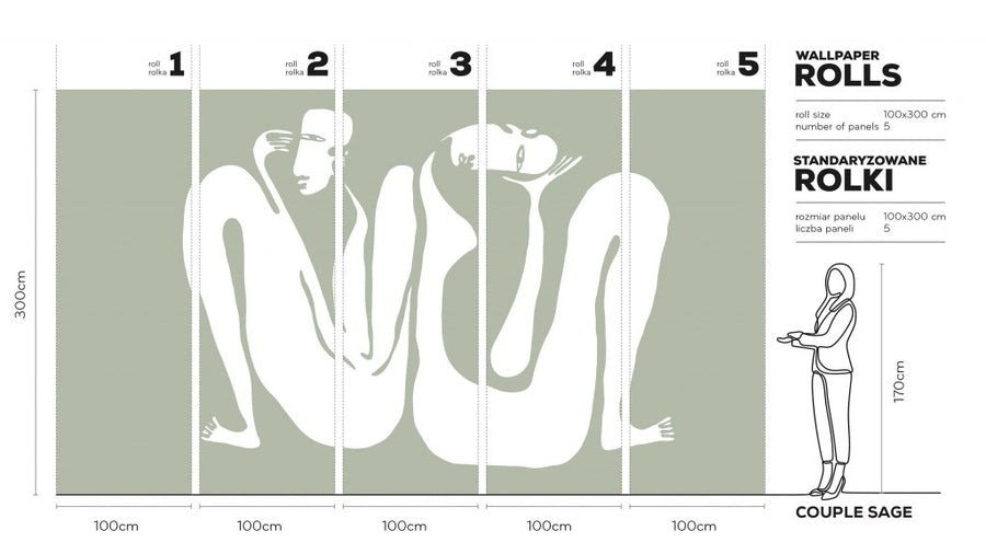 Couple Sage – Tapeta w rolkach