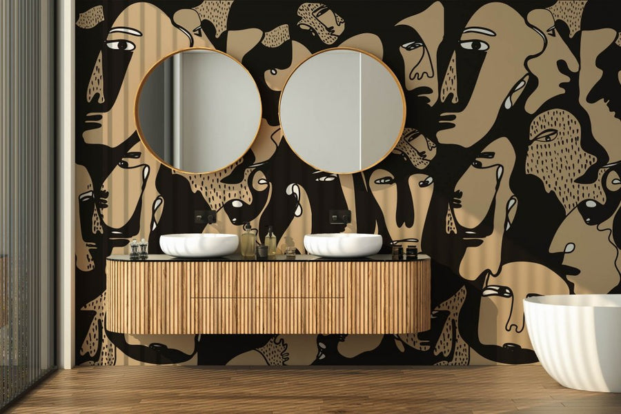 Faces – Tapeta w rolkach