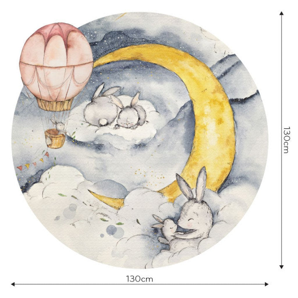 Moonie Blue – Tapeta Koło Standard