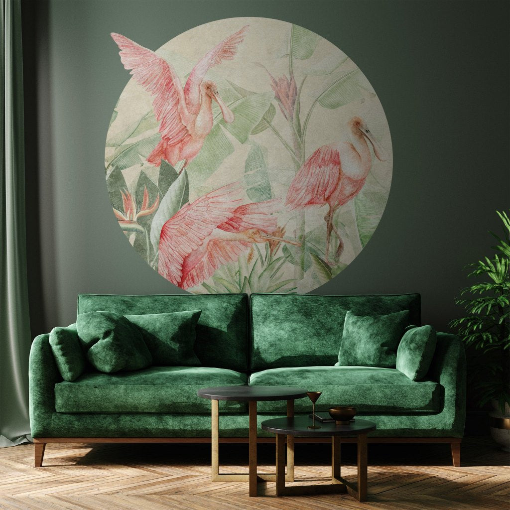 Rainforest Ajaja – Tapeta Koło Standard