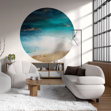 Santorini – Tapeta Koło Standard