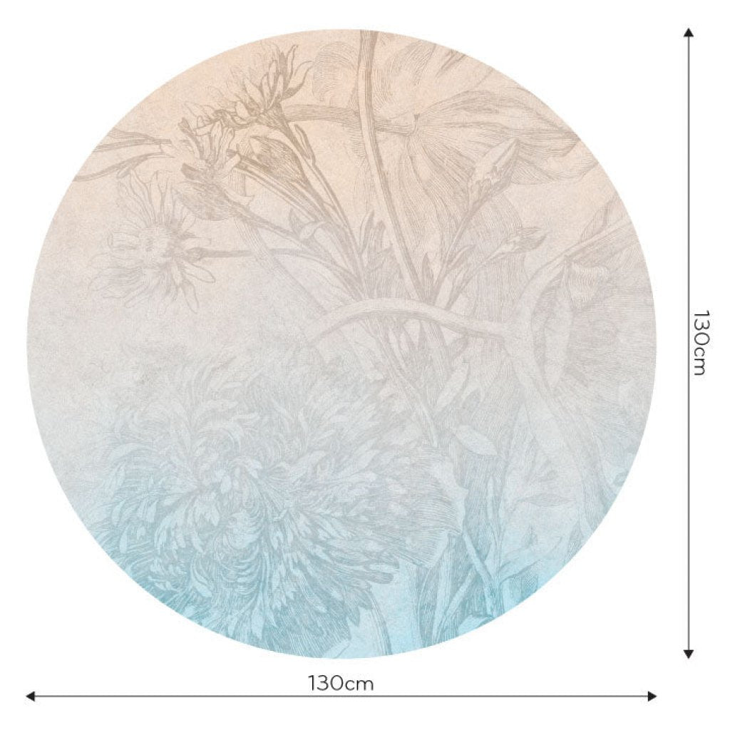 Sisal Ombre Flower – Tapeta Koło Standard